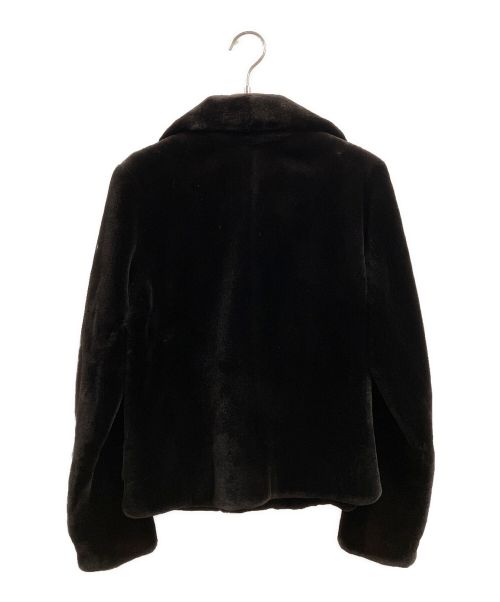 BALENCIAGA（バレンシアガ）BALENCIAGA (バレンシアガ) シェアードミンク ライダースジャケット ブラウン サイズ:36の古着・服飾アイテム