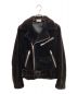 BALENCIAGA（バレンシアガ）の古着「シェアードミンク ライダースジャケット」｜ブラウン