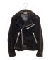 BALENCIAGA（バレンシアガ）の古着「シェアードミンク ライダースジャケット」｜ブラウン