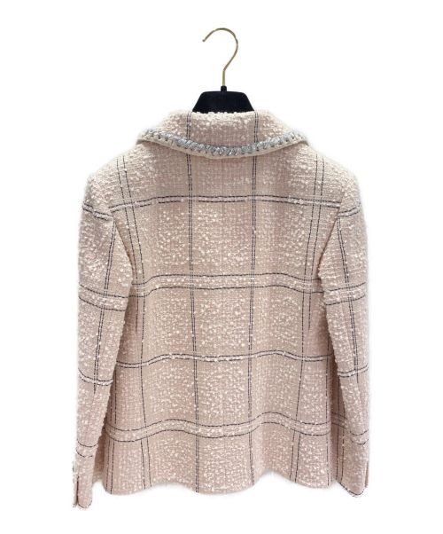 CHANEL（シャネル）CHANEL (シャネル) ツイードジャケット ピンク サイズ:34の古着・服飾アイテム