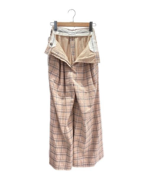 CHANEL（シャネル）CHANEL (シャネル) ワイドパンツ ピンク サイズ:34の古着・服飾アイテム