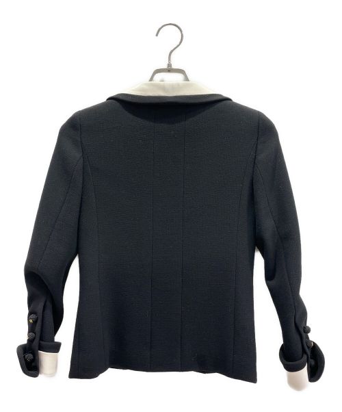 CHANEL（シャネル）CHANEL (シャネル) バイカラージャケット ホワイト×ブラック サイズ:34の古着・服飾アイテム