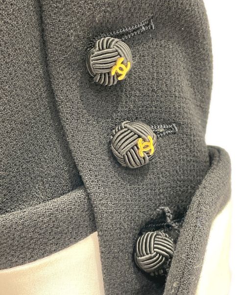 CHANEL（シャネル）CHANEL (シャネル) バイカラージャケット ホワイト×ブラック サイズ:34の古着・服飾アイテム