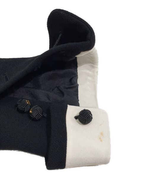 CHANEL（シャネル）CHANEL (シャネル) バイカラージャケット ホワイト×ブラック サイズ:34の古着・服飾アイテム