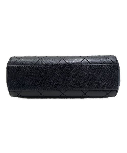 CHANEL（シャネル）CHANEL (シャネル) ココマークターンロックハンドバッグ オールブラックの古着・服飾アイテム