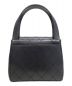 CHANEL (シャネル) ココマークターンロックハンドバッグ オールブラック：578000円