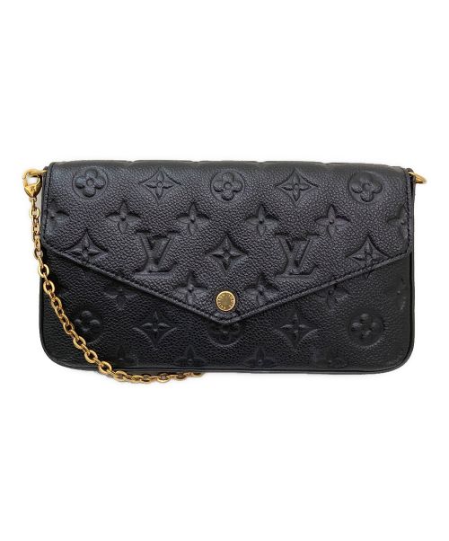 LOUIS VUITTON（ルイ ヴィトン）LOUIS VUITTON (ルイ ヴィトン) ポシェット・フェリシー/ショルダーバッグ ブラックの古着・服飾アイテム