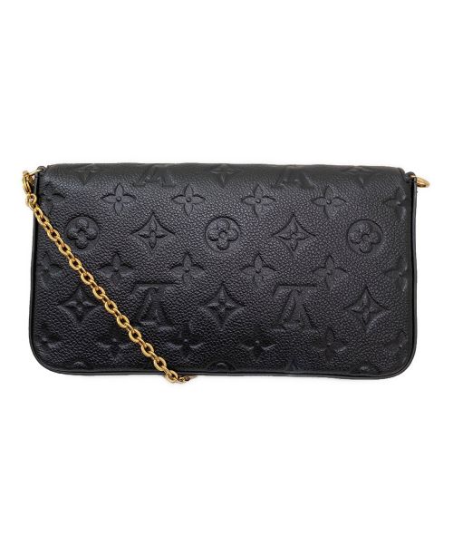 LOUIS VUITTON（ルイ ヴィトン）LOUIS VUITTON (ルイ ヴィトン) ポシェット・フェリシー/ショルダーバッグ ブラックの古着・服飾アイテム