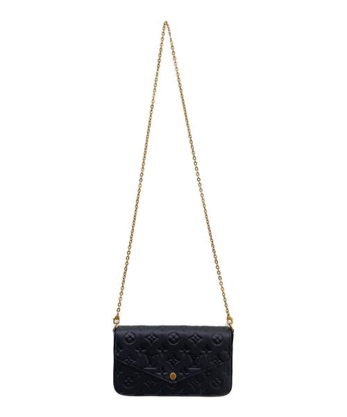LOUIS VUITTON（ルイ ヴィトン）LOUIS VUITTON (ルイ ヴィトン) ポシェット・フェリシー/ショルダーバッグ ブラックの古着・服飾アイテム