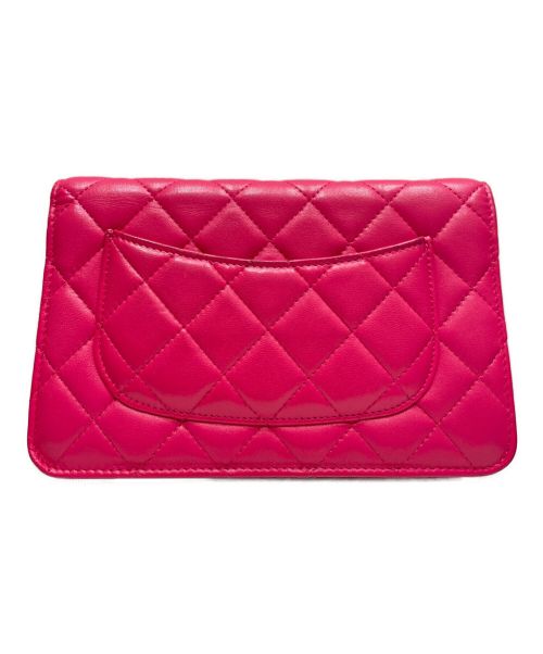 CHANEL（シャネル）CHANEL (シャネル) マトラッセチェーンウォレット ピンク サイズ:19の古着・服飾アイテム