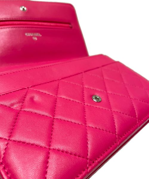 CHANEL（シャネル）CHANEL (シャネル) マトラッセチェーンウォレット ピンク サイズ:19の古着・服飾アイテム