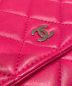 中古・古着 CHANEL (シャネル) マトラッセチェーンウォレット ピンク サイズ:19：270000円