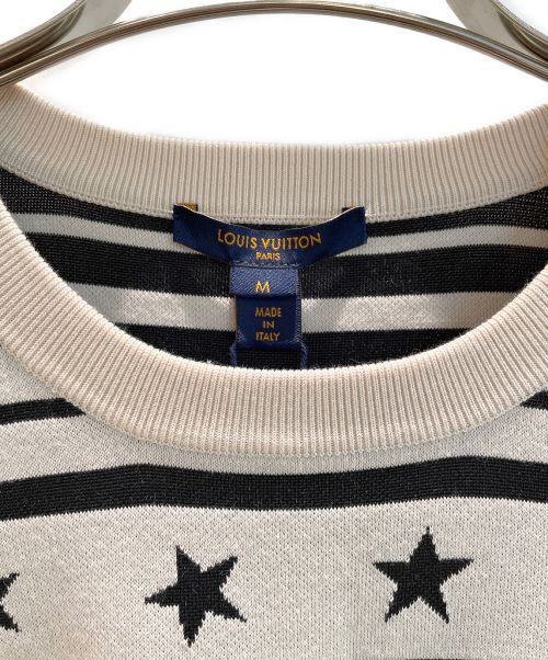 LOUIS VUITTON（ルイ ヴィトン）LOUIS VUITTON (ルイ ヴィトン) サマースターダストプルオーバー ブラック×ホワイト サイズ:Mの古着・服飾アイテム