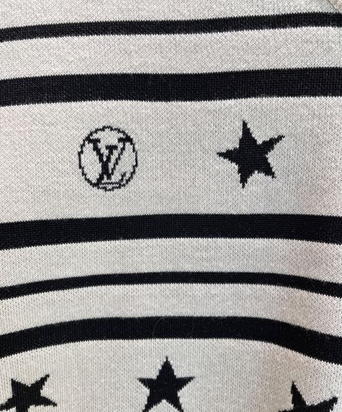 LOUIS VUITTON（ルイ ヴィトン）LOUIS VUITTON (ルイ ヴィトン) サマースターダストプルオーバー ブラック×ホワイト サイズ:Mの古着・服飾アイテム