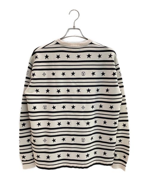 LOUIS VUITTON（ルイ ヴィトン）LOUIS VUITTON (ルイ ヴィトン) サマースターダストプルオーバー ブラック×ホワイト サイズ:Mの古着・服飾アイテム