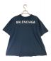 BALENCIAGA（バレンシアガ）の古着「バックロゴTシャツ」｜ネイビー