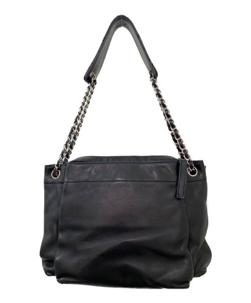 CHANEL（シャネル）CHANEL (シャネル) ワイルドステッチチェーンショルダーバッグ ブラックの古着・服飾アイテム