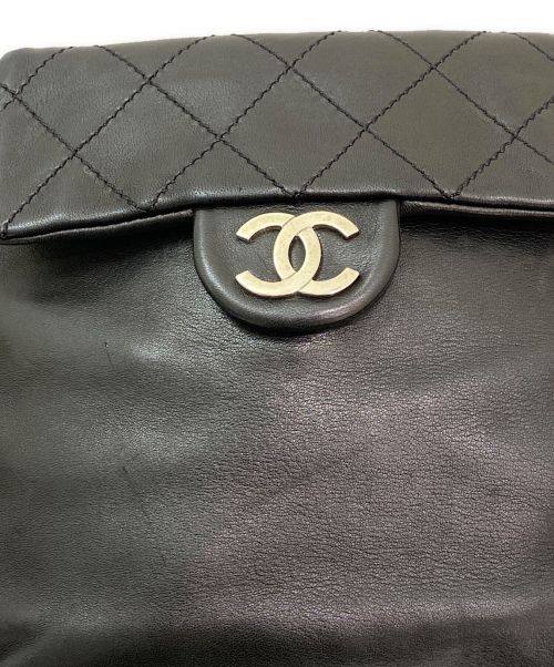 CHANEL（シャネル）CHANEL (シャネル) ワイルドステッチチェーンショルダーバッグ ブラックの古着・服飾アイテム