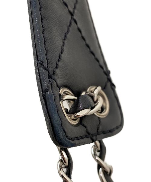CHANEL（シャネル）CHANEL (シャネル) ワイルドステッチチェーンショルダーバッグ ブラックの古着・服飾アイテム