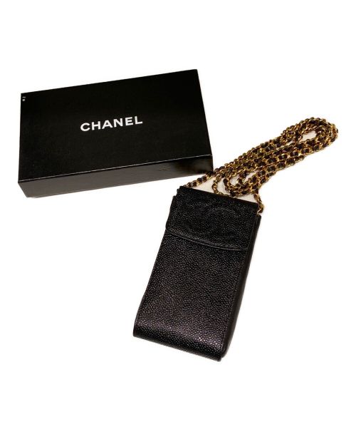 CHANEL（シャネル）CHANEL (シャネル) チェーンポシェット ブラックの古着・服飾アイテム