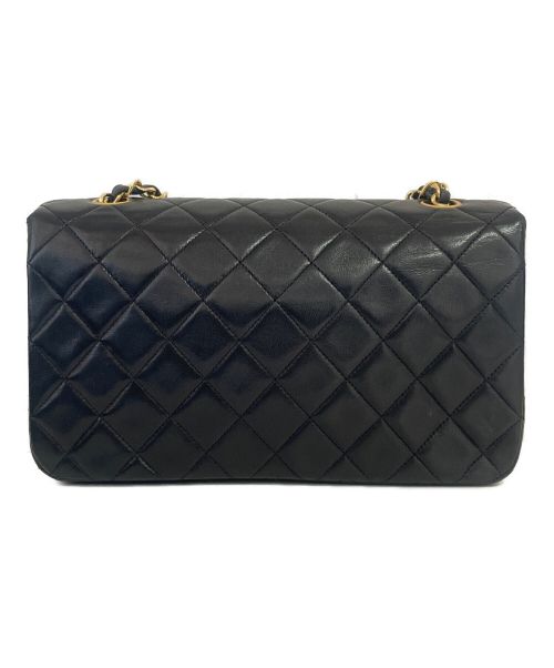 CHANEL（シャネル）CHANEL (シャネル) フルフラップチェーンショルダーバッグ ブラック サイズ:-の古着・服飾アイテム