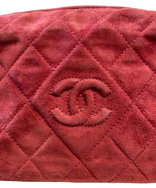 CHANEL（シャネル）CHANEL (シャネル) フリンジ・ビジューショルダーバッグ ボルドーの古着・服飾アイテム