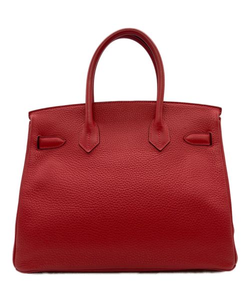 HERMES（エルメス）HERMES (エルメス) バーキン 30/シルバー金具/トリヨンクレマンス/レッド/A刻印 レッド サイズ:30の古着・服飾アイテム