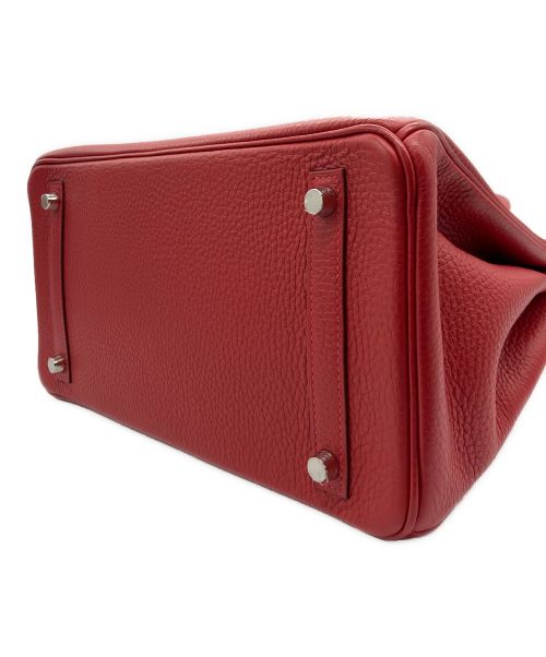 HERMES（エルメス）HERMES (エルメス) バーキン 30/シルバー金具/トリヨンクレマンス/レッド/A刻印 レッド サイズ:30の古着・服飾アイテム