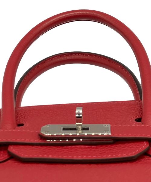 HERMES（エルメス）HERMES (エルメス) バーキン 30/シルバー金具/トリヨンクレマンス/レッド/A刻印 レッド サイズ:30の古着・服飾アイテム