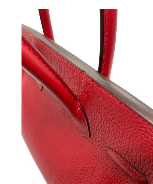 HERMES（エルメス）HERMES (エルメス) バーキン 30/シルバー金具/トリヨンクレマンス/レッド/A刻印 レッド サイズ:30の古着・服飾アイテム