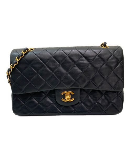 CHANEL（シャネル）CHANEL (シャネル) ダブルフラップマトラッセ25 ブラック サイズ:25の古着・服飾アイテム