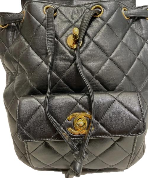 CHANEL（シャネル）CHANEL (シャネル) マトラッセリュック ブラック×ゴールドの古着・服飾アイテム