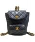 CHANEL（シャネル）の古着「マトラッセリュック」｜ブラック×ゴールド