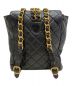 CHANEL (シャネル) マトラッセリュック ブラック×ゴールド：600000円