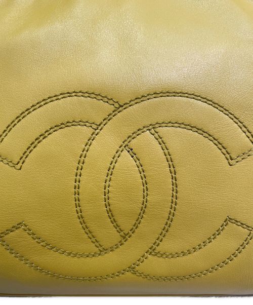 CHANEL（シャネル）CHANEL (シャネル) フリンジタッセルトートバッグ イエローの古着・服飾アイテム