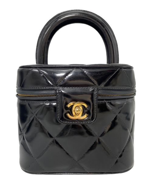 CHANEL（シャネル）CHANEL (シャネル) パテントバニティバッグ ブラック サイズ:-の古着・服飾アイテム