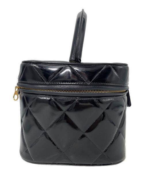 CHANEL（シャネル）CHANEL (シャネル) パテントバニティバッグ ブラック サイズ:-の古着・服飾アイテム