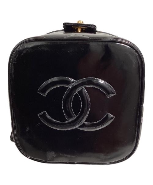CHANEL（シャネル）CHANEL (シャネル) パテントバニティバッグ ブラック サイズ:-の古着・服飾アイテム