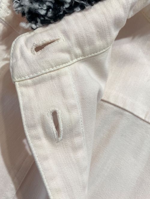 CHANEL（シャネル）CHANEL (シャネル) ボア付きデニムジャケット ライトピンク サイズ:38の古着・服飾アイテム