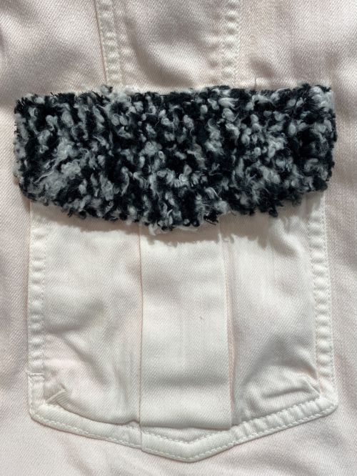 CHANEL（シャネル）CHANEL (シャネル) ボア付きデニムジャケット ライトピンク サイズ:38の古着・服飾アイテム