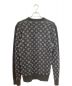 LOUIS VUITTON (ルイ ヴィトン) ハーフアンドハーフモノグラムクルーネックニット ブラック サイズ:L：99800円