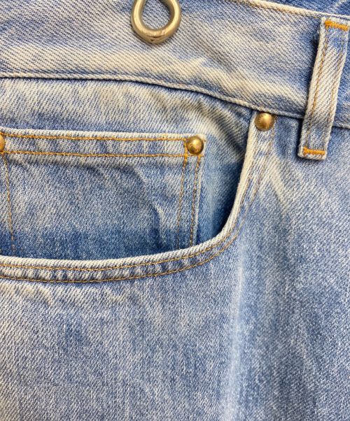 LOUIS VUITTON（ルイ ヴィトン）LOUIS VUITTON (ルイ ヴィトン) LVSEウォッシュドレギュラーデニムパンツ インディゴ サイズ:33の古着・服飾アイテム