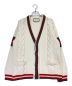 GUCCI（グッチ）の古着「シェリーラインカーディガン」｜グリーン×レッド