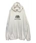 BALENCIAGA（バレンシアガ）の古着「ロゴプルオーバーパーカー」｜ホワイト
