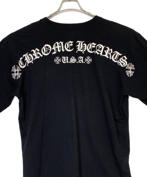 CHROME HEARTS（クロムハーツ）CHROME HEARTS (クロムハーツ) 長袖ポケットロゴTシャツ ブラック サイズ:XLの古着・服飾アイテム