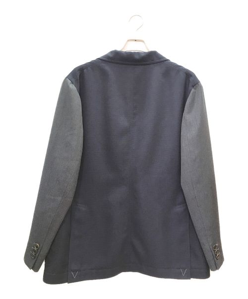 LOUIS VUITTON（ルイ ヴィトン）LOUIS VUITTON (ルイ ヴィトン) 切替デザイン2Bテーラードジャケット ネイビー サイズ:52の古着・服飾アイテム