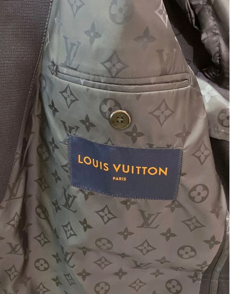 LOUIS VUITTON（ルイ ヴィトン）LOUIS VUITTON (ルイ ヴィトン) 切替デザイン2Bテーラードジャケット ネイビー サイズ:52の古着・服飾アイテム