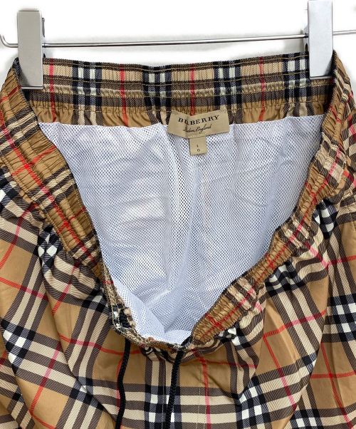 BURBERRY（バーバリー）BURBERRY (バーバリー) ノバチェックスイムショーツ カーキ サイズ:Lの古着・服飾アイテム