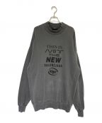 BALENCIAGAバレンシアガ）の古着「print mocneck sweat」｜グレー