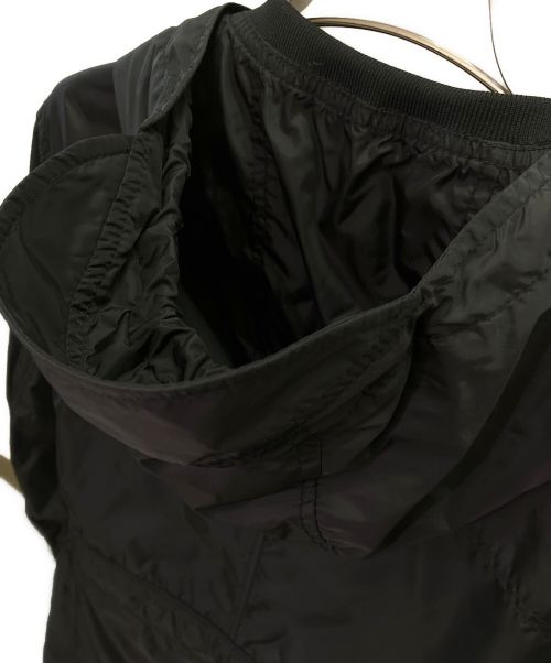 MONCLER（モンクレール）MONCLER (モンクレール) ナイロンフーデッドコート ブラック サイズ:2の古着・服飾アイテム